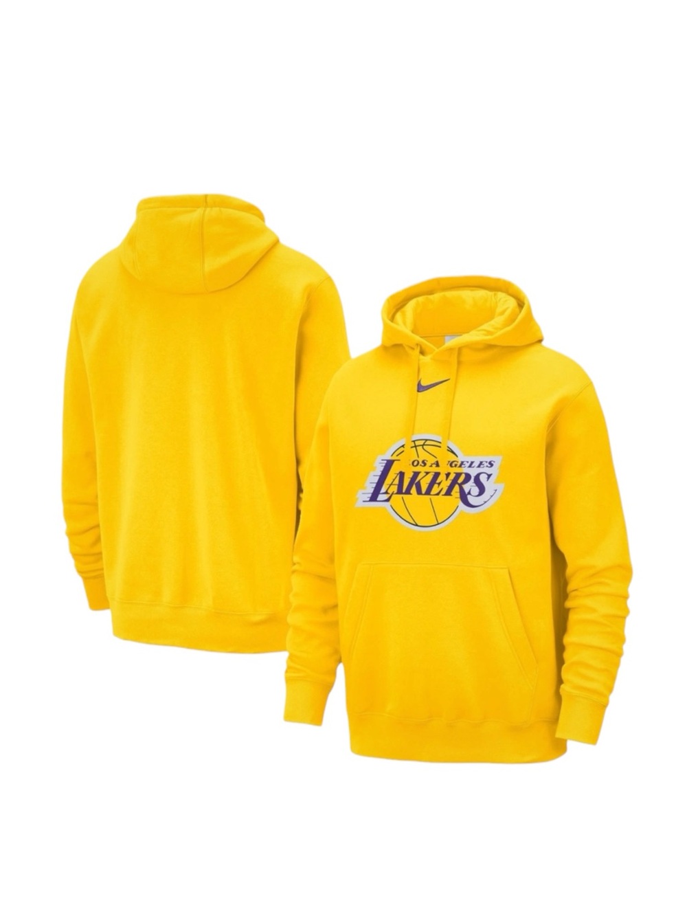NEWNike Mens NBA Los Angeles Lakers Club Logo Hoodie Sweatshirt Large NWT